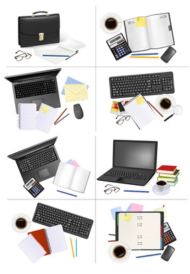 辦公用品矢量圖下載指南 提升辦公效率與視覺表現